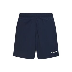 Jil Sander Men Blue Stretch Nylon Logo Swim Shorts